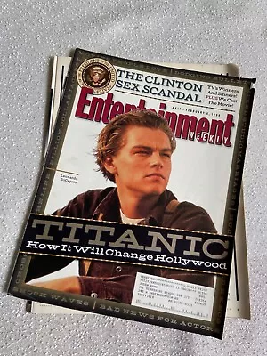 Entertainment Weekly February 6 1998 - Titanic Leonardo DiCaprio *Cover Ripped • $11