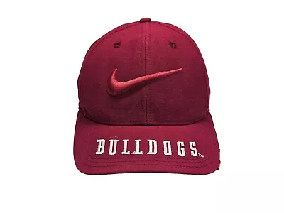 Vintage Nike Team Sports Mississippi State Bulldogs Big Swoosh Snapback Hat 90s • $49.99