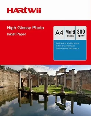 $260.99 • Buy A4 300Gsm High Glossy Photo Paper Thick Inkjet Paper Inkjet Printer Hartwii