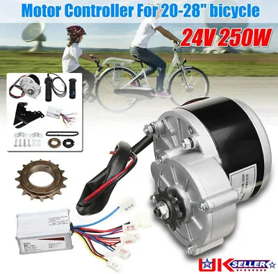 24V 250W Electric Bike Conversion Kit Set Motor Controller For Bicycle • £63.59