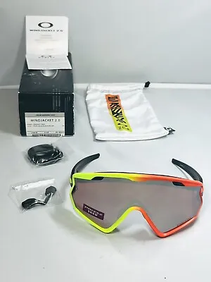 New Oakley Wind Jacket 2.0 Sunglasses Harmony Fade Yellow Orange Rare Goggles • $314.99