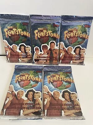 1993 Topps The Flintstones - Lot Of 5 Sealed Trading Card Packs TOPPS Sticker • $12.83