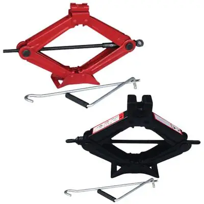 1 1.5 2 Ton Scissor Jack Auto Car Emergency Chromed Crank Lift Stand Tool • $21.85