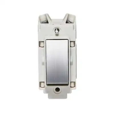 Crabtree Rocker Grid 4489/6SC/WH 10A Retractive Switch - Chrome - White  • £17.50