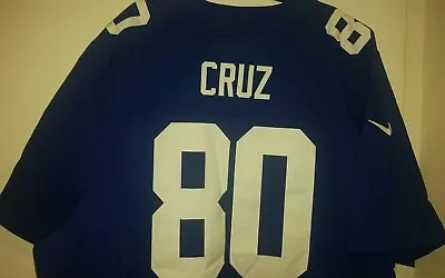 Victor Cruz 80 NY Giants Nike NFL Football Sports Champion Game Jersey 4XL 60 • $240