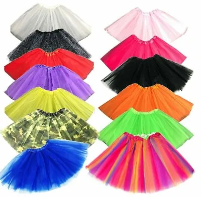 80's Fancy Dress Neon Tutu Hen Party Beads Fishnet Gloves Accessories Skirt Uv • £2.99