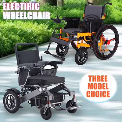 Electric Wheelchair Folding 20km Long Range Lithium Power Motorised Foldable • $944.99