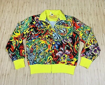 Ed Hardy By Christian Audigier Y2K Track Jacket M All Over Print Love Kills Slow • £86.85