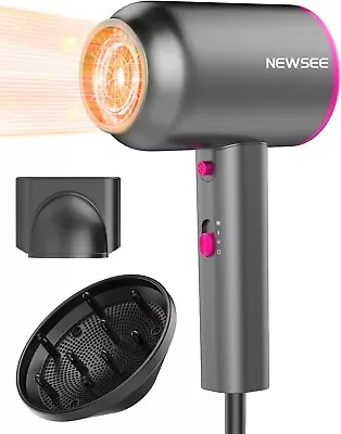 NEWSEE Hair Dryer With Diffuser AU Plug 1800W Ionic Blow Dryer Professional New • $63.60