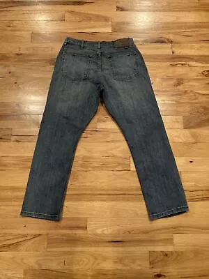 Wrangler MGW16MT Athletic Fit Stretch Denim Blue Jeans Mens TAG 34 Fits 33 X 29 • $23.75