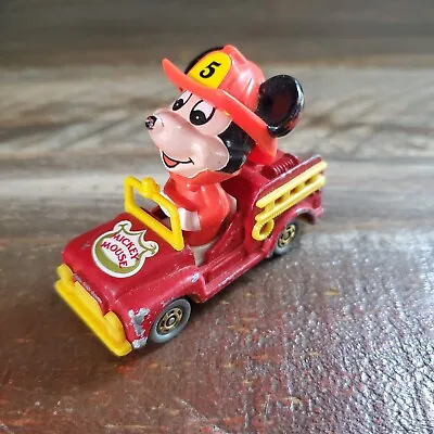 Tomy Disney Mickey Mouse Fire Truck Vintage Diecast Vehicle • $4.99