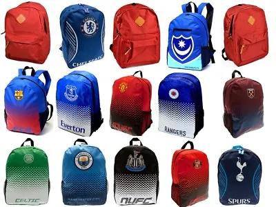£29.99 • Buy Football Club Backpacks School Bags Rucksack Holdall Arsenal Liverpool MUFC MCFC