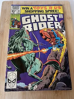 Ghost Rider #49 October 1980. Marvel Comics. . THE WRATH OF THE MANITOU! • $6.17