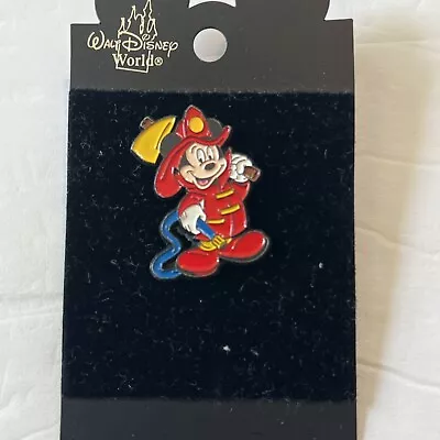 Mickey Donald Firefighter Pin Badge Disney Used • $75