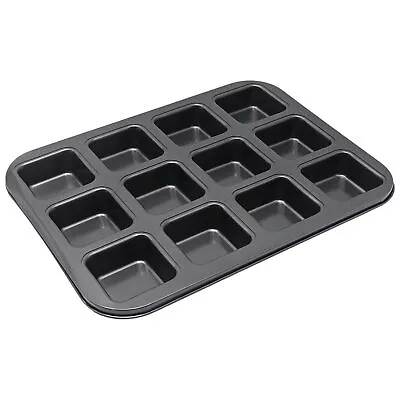 12-Cavity Brownie Baking Pan Mini Cheesecake Pan Cupcake Pan Square Cake Pan ... • $25.06