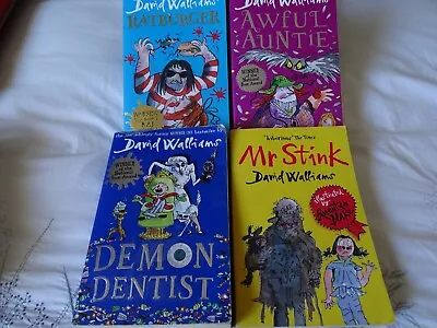 Four David Walliams Paperbacks In Good Condition • £1.99