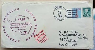 1973 UNITED STATES NAVY TELEVISED BROADCAST McMURDO STATION ANTARCTIC COVER • $8.83
