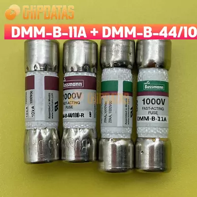 1Pair  BUSSMAN DMM-B-11A + DMM-B-44/100 44mA 1000VAC/DC BUSS FUSE For Multimeter • $5.59