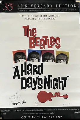 £499.99 • Buy Beatles George Martin Richard Lester Signed Large Hard Days Night Poster 1999