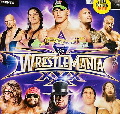 WWE WWF 30 Years Wrestlemania 2014 Collectors Special Issue Undertaker Poster • $4.79