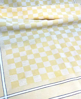 Mid Century Modern Vintage Tablecloth Italian Cotton Crepe YY635 • $85