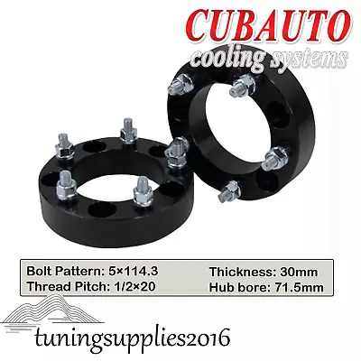 30mm 5x114.3 Wheel Spacers 1/2x20 For JEEP CHEROKEE/Ford Ranger Explorer 71.5mm • $89