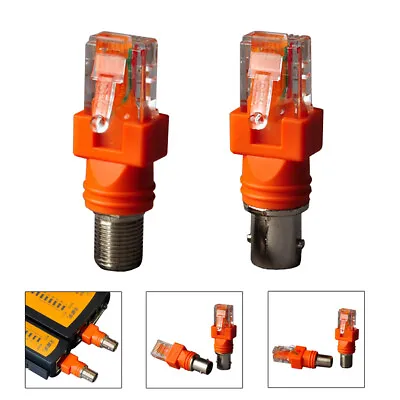 F-Type/BNC-Type Female Connector To RJ45 Male Connector Coaxial Barrel Coupler • £4.18