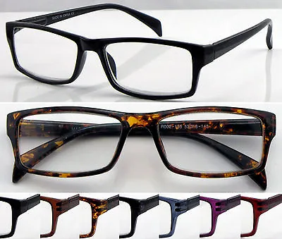 Quality Classic Reading Glasses 0.00~+5.50 Simple Style Spring Hinge Design L155 • £5.55