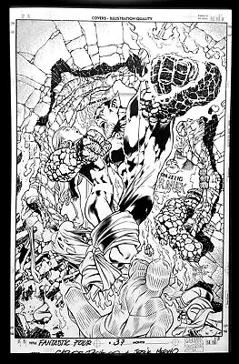 Fantastic Four #37 By Carlos Pacheco 11x17 FRAMED Original Art Poster Marvel Com • $49.95