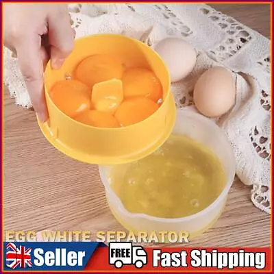 Egg White Yolk Separator Large Capacity Egg Separator Kitchen Tools (Yellow) • £6.29