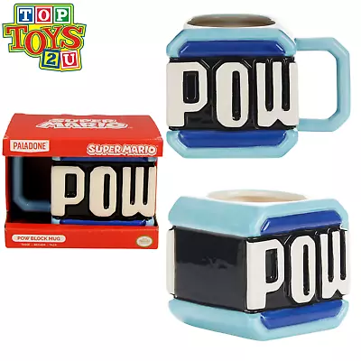 Nintendo Super Mario Pow Block Coffee Mug 450ml. • £8.79