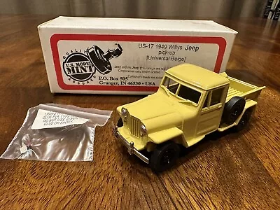 U.S. Model Mint 1949 Willys Jeep Pick-Up Universal Beige 1:43 US-17 • $89.95