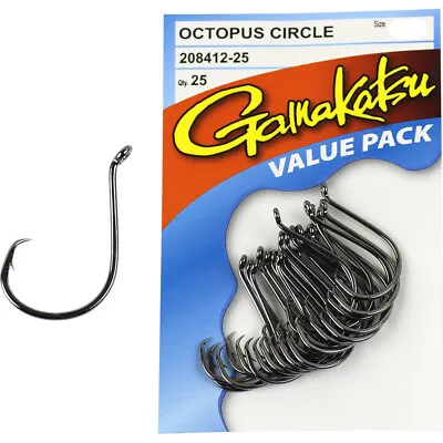 Gamakatsu Octopus Circle Size 6 - 25 Pack • $13.84