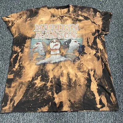 Marilyn Manson Sweet Dreams Are Made Of This Shirt Tye Dye Distressed  '17 • $14.75