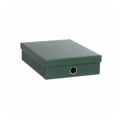 £9 • Buy WHSmith Green Document Box With Lid A4 Paper Storage Filing Home Office