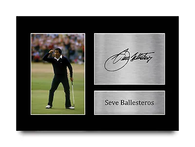£11.99 • Buy Seve Ballesteros Signed Pre Printed Autograph A4 Photo Gift For A Golf Fan