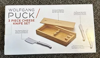 NEW Wolfgang Puck 3 Piece Cheese Knife Set NIB Model SWP2CS23 • $14.95