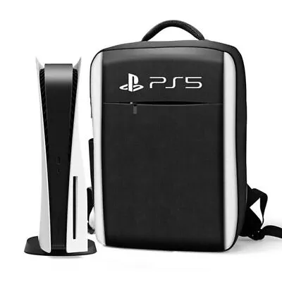 For PS5 Console Game Accessories Backpack Travel Carrying Case Storage Bags New • £13.95