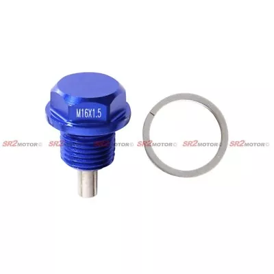 MAGNETIC OIL PAN DRAIN SUMP PLUG BLUE M16 X 1.50 16mm X 1.5 • $8.99