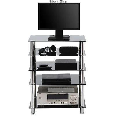 $99.99 • Buy Modern AV Cabinet With Ample Storage For Entertainment Stereo Component