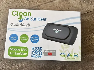 £9.99 • Buy Q-Air Clean Air Sanitiser - Mobile UVC Air Sanitiser 