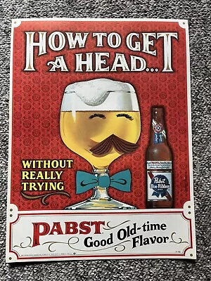 Pabst Blue Ribbon Beer Sign Poster NOS • $21.99