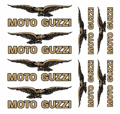 FE Kit MOTO GUZZI Decal Sticker Set GOLD SILVER WHITE /921 • $16.44