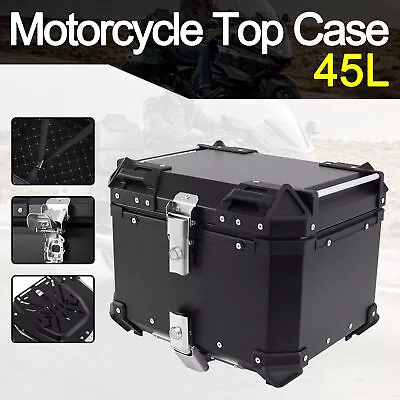 Touring Cruiser Motorcycle Trunk Storage Case Luggage Tour Tail Box Top Lock  • $107.67