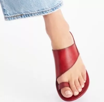 Free People Sant Antoni Sandal Womens Size 6/36 Faded Red Bohemian Hippie Rustic • $39.99