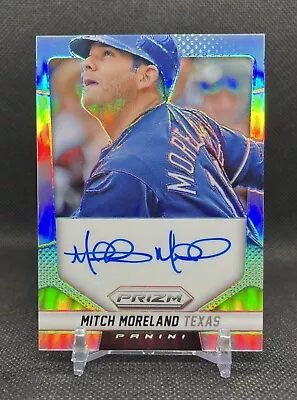 2014 Panini Prizm MITCH MORELAND #MO Silver Prizm AUTO Texas Rangers • $2.75