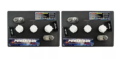 2 Pack | Powertron 6V Volt Deep Cycle Golf Cart Solar Marine RV And Industri • $799.99