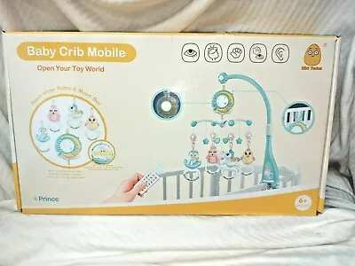 Prince Baby Crib Mobile Stand Alone Rattle & Music Box W/ Remote Blue 6+  • $9.99