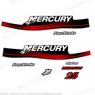 Fits Mercury 25hp Four Stroke Decal Kit (Red) 1999-2006 • $69.95