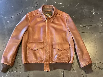 Schott Bros A-2 Leather Flight Jacket Size Large • $225